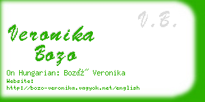 veronika bozo business card